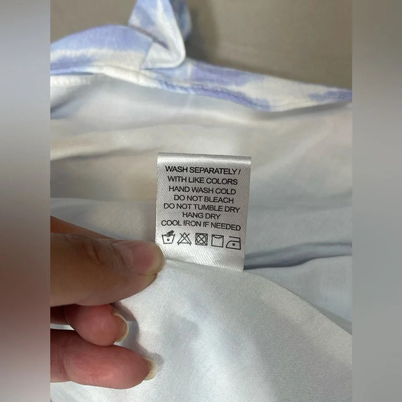 Majorelle Lilliana Mini Dress in Periwinkle Tie Dye Medium Summer Party Boho - Picture 9 of 16